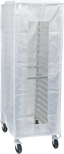 Vista 10 de Winco Funda para estante de láminas de 20 niveles ALRK-10 y ALRK-10BK, transparente, mediana Fits alrk-10, Easy on, Full-length, Great for Food