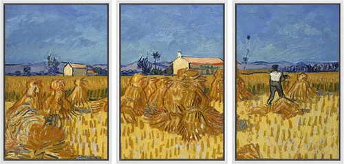 Vista 52 de wall26 Lienzo enmarcado para pared, juego de arte con flores de almendra de Vincent Van Gogh, naturaleza, ilustraciones de área silvestre, bellas