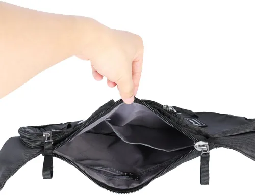 Vista 6 de Mochila de nylon para el pecho, mochila de viaje en bicicleta y gimnasio