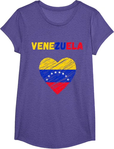 Vista 23 de Camiseta con la bandera venezolana con corazón de Venezuela, Negro