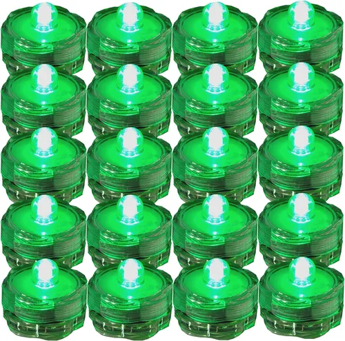 Vista 7 de Luces led muy brillantes, sumergibles, color té, para fiestas, bodas