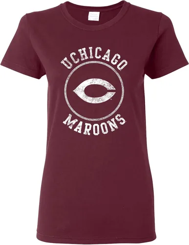 Vista 18 de NCAA - Camiseta para mujer, diseño de círculo envejecido, color del equipo, universidad