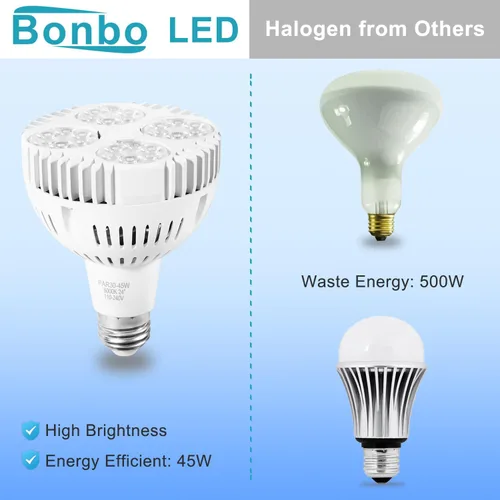 Vista 4 de Bonbo PAR38 OSRAM de 65w luces para piscina de led, luces para pileta de natación, Blanco