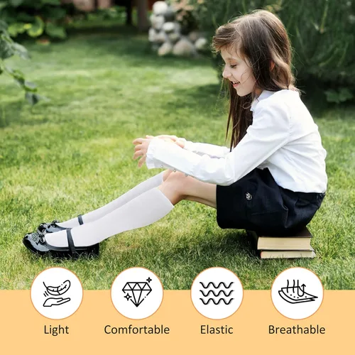 Vista 51 de Century Star Calcetines de fútbol de algodón para niños y jóvenes, calcetines de tubo suave, hasta la rodilla, calcetines deportivos largos