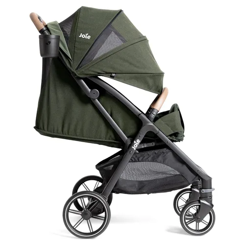 Vista 2 de Joie Nutmeg - Cochecito de viaje compacto, ligero, con plegado con una sola mano, reclinable, multiposición, para recién nacidos a niños pequeños