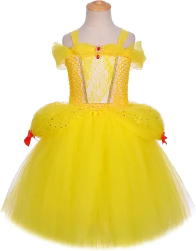 Vista 2 de Tutu Dreams Vestido tutú de princesa para niñas con accesorios completos para fiesta de cumpleaños, ropa, regalos para niños
