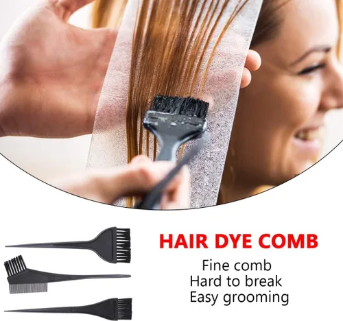 Vista 6 de Healifty Kit de tinte para el cabello, 20 unidades, cuenco de tinte para el cabello, cepillo de tinte para el cabello, peine de tinte para el 20