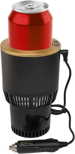 Vista 9 de Smart 2 en 1 calentador de taza de coche enfriador de taza de viaje calentada, control de temperatura, calentador de café de coche taza de café
