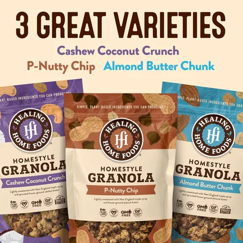 Vista 7 de Granola de trozos de mantequilla de almendras con azúcar reducida