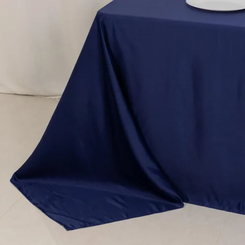 Vista 105 de Efavormart - Mantel rectangular de satén sin costuras, color azul polvoriento, 60 x 126 pulgadas Azul empolvado