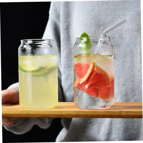 Vista 8 de Angoily Taza de almacenamiento con pajilla, acabado de cristal transparente adecuada para todo tipo de bebidas