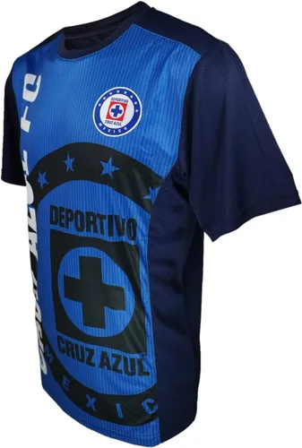 Vista 2 de Icon Sports Cruz Azul - Camiseta de fútbol para hombre, diseño exclusivo de poli