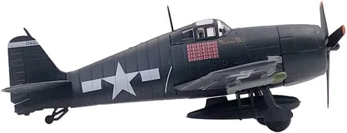 Vista 5 de Adorno de regalo de la batalla de la Segunda Guerra Mundial de la Segunda Guerra Mundial de los Estados Unidos F6F Hellcat Fighter Diecast Metal