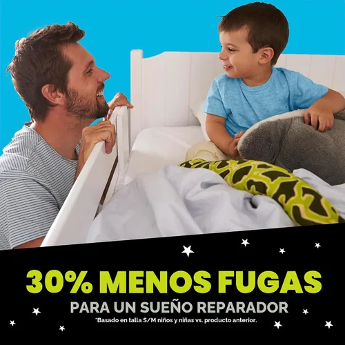 Vista 3 de Ninjamas Ropa interior nocturna para niños, talla S/M (38-70 libras), 14 unidades, protección durante la noche, ultra absorbente, hipoalergénica