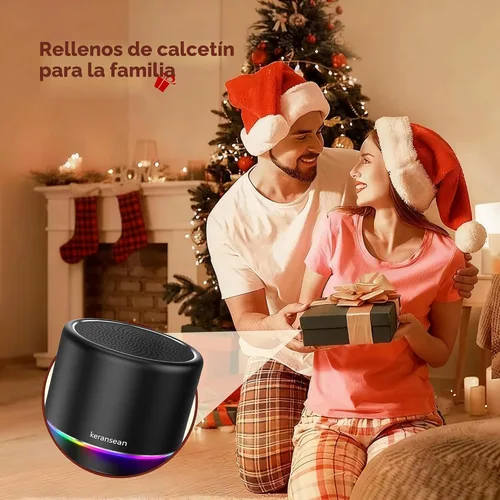 Vista 9 de Altavoz Bluetooth portátil 5.4, mini altavoz, duración de la batería de 12 horas y micrófono de reducción de ruido, cubierta de metal