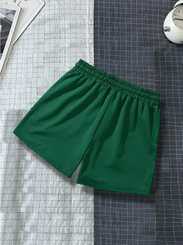 Vista 2 de GORGLITTER Pantalones cortos gráficos para hombre con cordón en la cintura para entrenamiento, ropa de calle corta con bolsillos