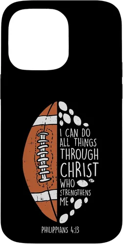 Vista 21 de Funda de regalo para iPhone 16 American Football I can do things Bible God Jesus