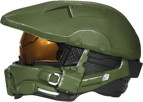 Vista 4 de Disguise Casco de lujo iluminado Master Chief para hombre, Multicolor