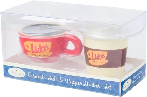 Vista 9 de Silver Buffalo Gilmore Girls Taza de café con leche de cerámica salero y pimentero Chicas Gilmore