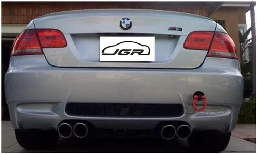 Vista 3 de JGR Track Racing Style - Gancho de remolque con tornillo de aluminio CNC para la defensa delantera y trasera del BMW, Negro