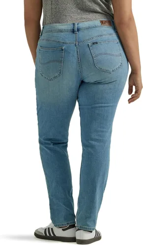 Vista 3 de Lee Jeans legendarios de pierna recta de tiro medio para mujer de talla grande Anchor