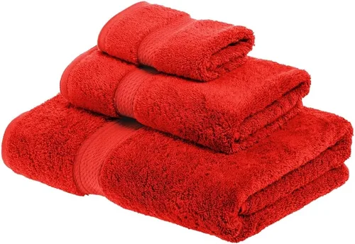 Vista 164 de Juego de 6 toallas de algodón egipcio Superior, incluye 2 toallas de baño, 2 toallas de mano, 2 toallas de cara/toallitas, ultra suaves de lujo