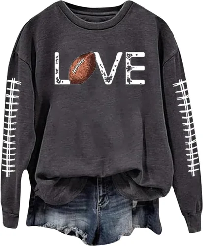Vista 24 de Sudadera casual para mujer, manga larga, con cuello redondo, ropa de primavera, tallas S-3XL