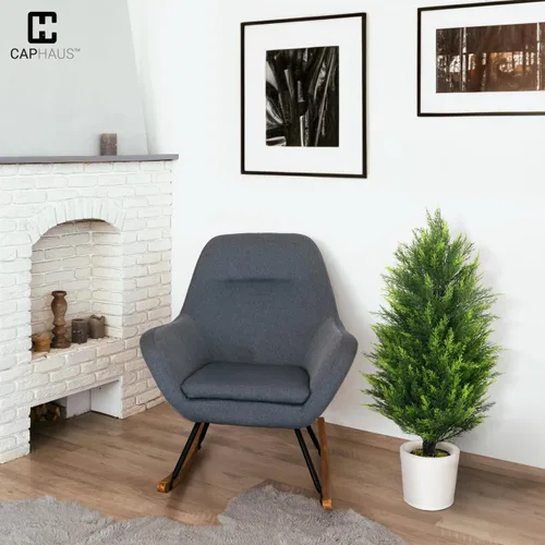 Vista 7 de Fencer Wire Juego de 2 árboles de cedro artificial de 3 pies y 36 pulgadas, plantas artificiales naturales para macetas exteriores, resistente a