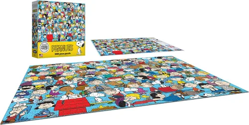 Vista 3 de RoseArt - Peanuts - Cast of Characters - Rompecabezas de 1000 piezas para adultos