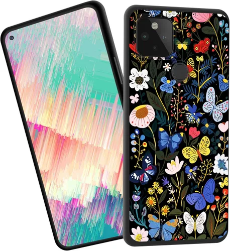 Vista 87 de Funda delgada para Google Pixel 4 XL, funda delgada de silicona de TPU suave a prueba de golpes para Google Pixel 4 XL, gato negro luna estrellada