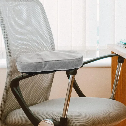 Vista 3 de Operitacx Almohadillas flexibles para reposabrazos de oficina y hogar, fundas de espuma viscoelástica para reposabrazos, almohada para sillas