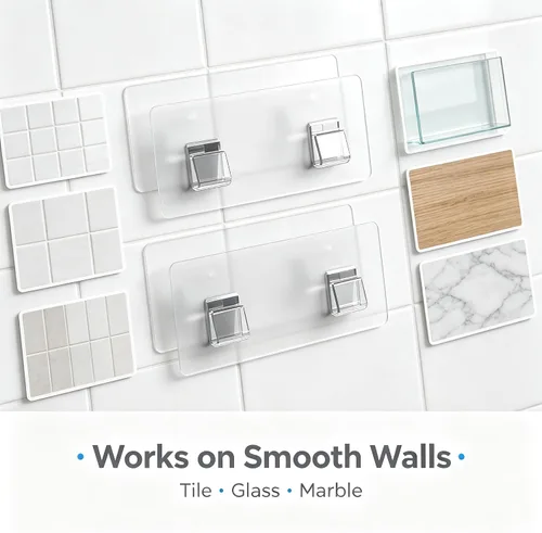 Vista 4 de Shower Caddy Adhesive Replacement Pads, Waterproof Wall