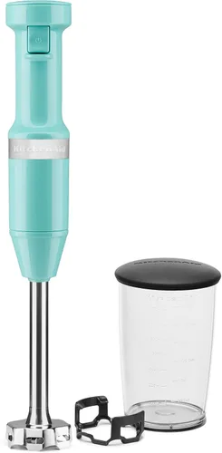 Vista 2 de KitchenAid - Batidora de mano con cable de velocidad variable KHBV53, Aqua Sky