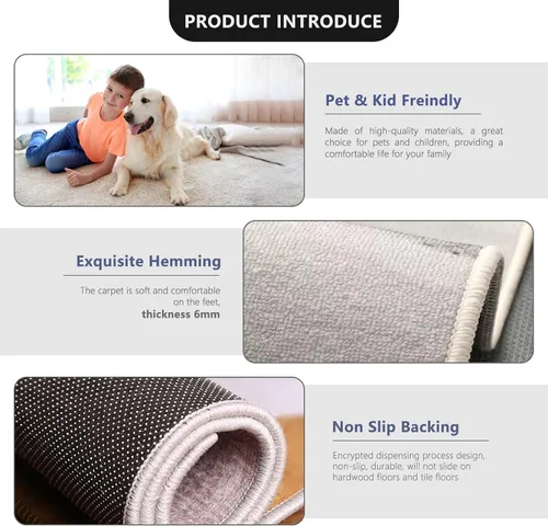 Vista 7 de Runner Rug for Hallway 1m 150cm 2m 250cm 3m 350cm 4m 5m 6m Washable Carpet Floor Mat for Living Room Bedroom Kitchen Laundry Room with Non Slip