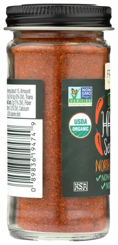 Vista 6 de FRONTIER Co-op Orgánico Sazonador Harissa, 1.9 onzas Botella, Calor N. Africano con Chiles, Cayena, Paprika y Coriander