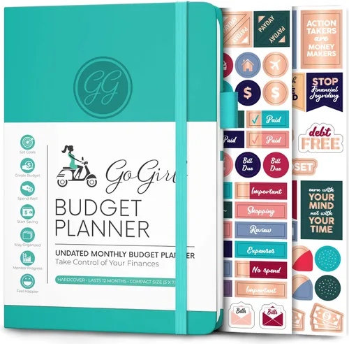 Vista 28 de GoGirl Planificador de Presupuesto – Organizador Mensual de Planificación Financiera, Libro de Presupuesto. Cuaderno de Seguimiento de Gastos, Negro