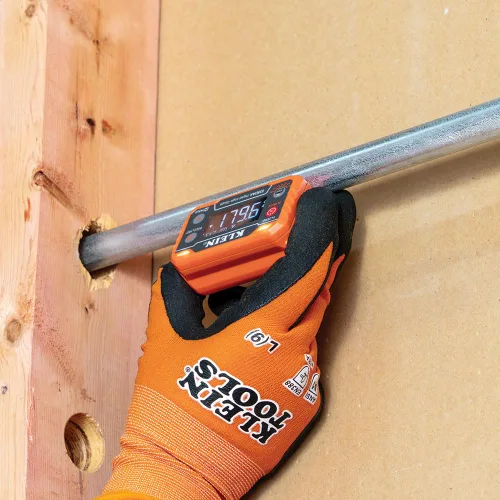 Vista 8 de Klein Tools 935DAA Medidor electrónico digital de nivel y ángulo, alerta LED, ángulos de medición y ajuste, rangos de 0-90 y 0-180 grados