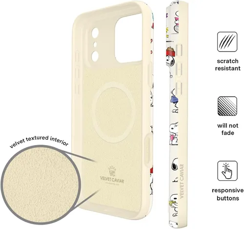 Vista 350 de VELVET CAVIAR Funda para iPhone 15, compatible con MagSafe, probada contra caídas de 10 pies, fundas protectoras de diseño, leopardo color rosa
