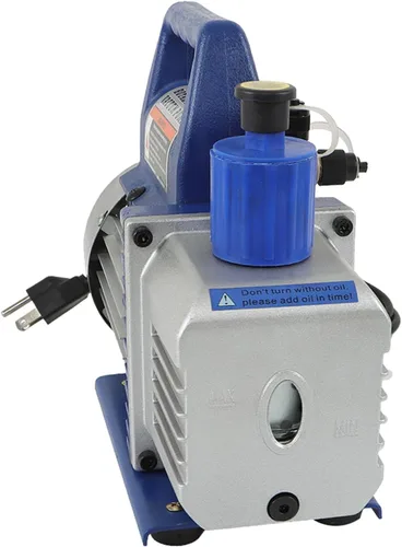 Vista 5 de Bomba de vacío 110V 1/3 HP 4.5 CFM Bomba de vacío de una sola etapa con botella