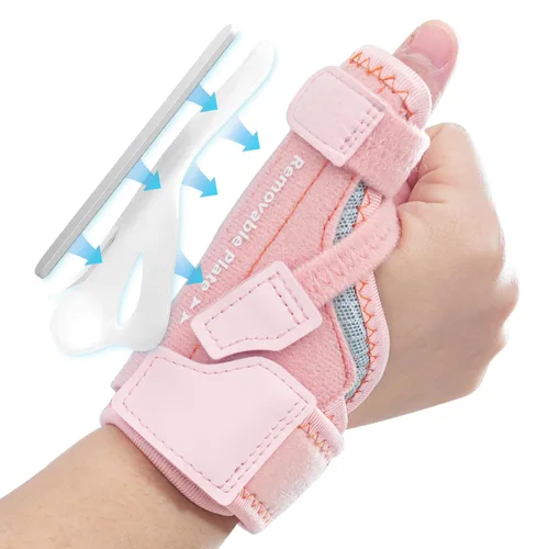 Vista 11 de CURECARE Nuevo y Mejorado Soporte para Pulgar 2 en 1, Férula Espica de Pulgar Extraíble Mano Izquierda Derecha con 3 Niveles de Estabilidad, Soporte