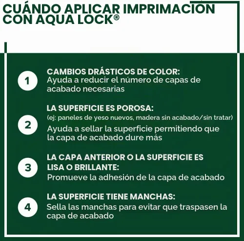 Vista 3 de INSL-X Aqua Lock Plus - Sellador de imprimación 100% acrílico a base de agua, bloqueo de manchas, blanco, 1 cuarto de galón