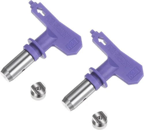 Vista 33 de uxcell 2 puntas de pulverización reversibles para pulverizador sin aire, 109 puntas de boquilla de pulverización de pintura, piezas de máquina
