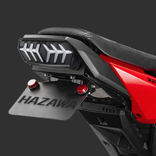 Vista 2 de Grom Luz Trasera Integrada con Señal de Giro Secuencial Led SMD Ensamble de Luz Trasera de Motocicleta Fluida Compatible con Honda Grom 2014-2022