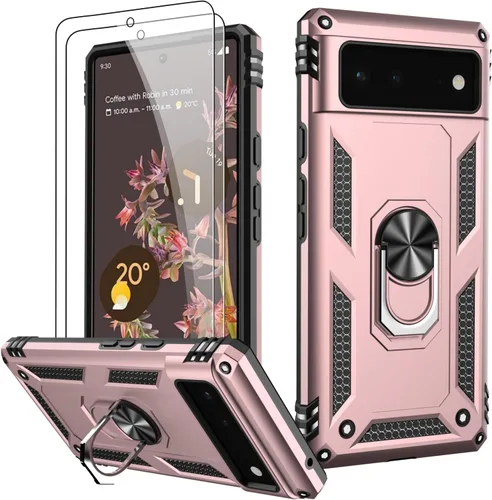 Vista 77 de LUMARKE para Google Pixel 3A XL - Funda con protector de pantalla, funda protectora grado militar probada contra caídas de 16 pies con soporte