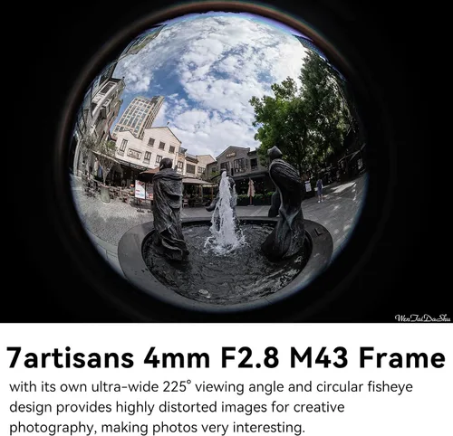 Vista 6 de 7Artisans - Objetivo ojo de pez de 4mm F2.8 Ultra Gran Angular Lente Manual Compatible con cámaras sin espejo de montaje M4/3 para Panasonic GH3 GH4