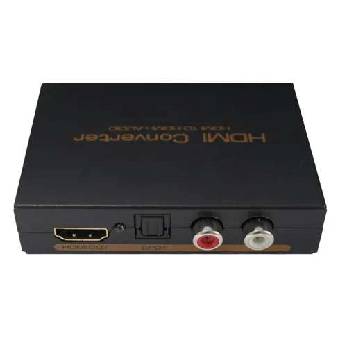 Vista 2 de Extractor de audio 1080P HDMI a HDMI + TOSLINK SPDIF óptico + RCA analógico L/R + conector estéreo de 0.138 in de audio y video convertidor