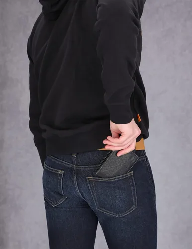 Vista 6 de Timberland Cartera de seguridad de cuero con bloqueo RFID para hombre