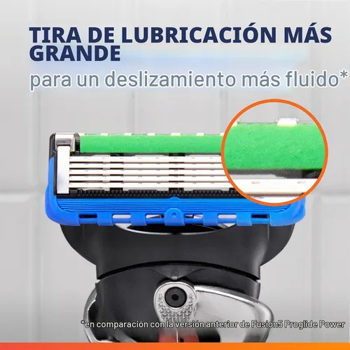 Vista 4 de Gillette Fusion5 ProGlide recambios de hojas de afeitar para hombres