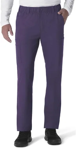 Vista 11 de Carhartt Ropa quirúrgica para hombre, Force Essentials, pantalones cargo de pierna recta, con 9 bolsillos Negro