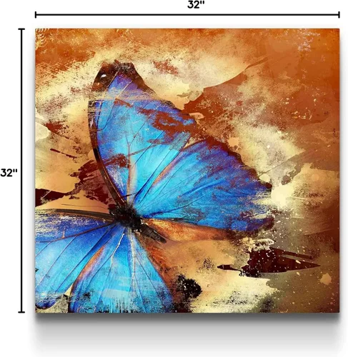 Vista 8 de Startonight Lienzo abstracto rojo Startonight, arte para la pared, Lona, Azul, M